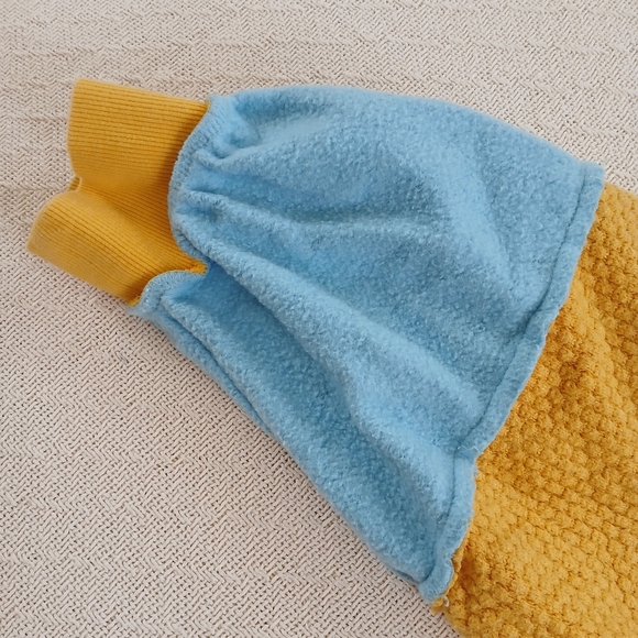 out from under ♡ cropped felt & waffle knit long sleeve top - Picture 5 of 12